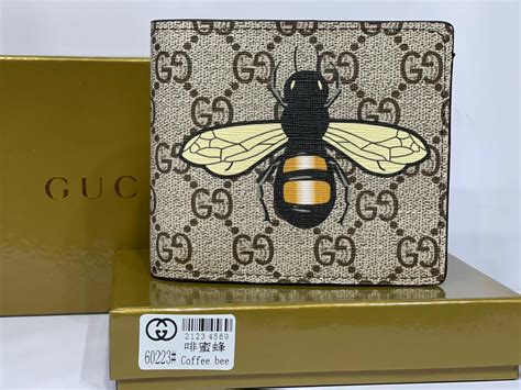 gucci pink bee wallet|Gucci wallet bifold.